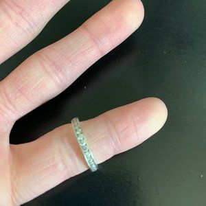 Epiphany Platinum Clad Diamonique Band Ring